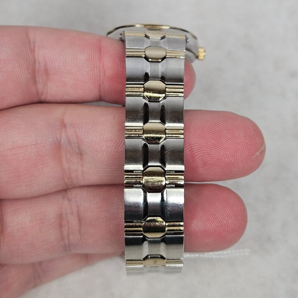 Citizen Eco-Drive E010-S008654 Diamond Bezel Gold & Silver Tone Wristwatch Watch - Picture 3 of 12